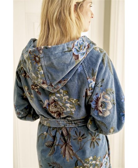 Pip Studio Secret Garden Bathrobe Blue M