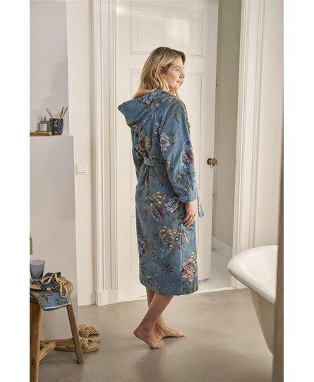 Pip Studio Secret Garden Bathrobe Blue M