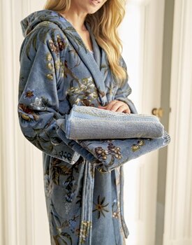 Pip Studio Secret Garden Bathrobe Blue XL