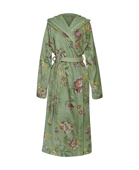 Pip Studio Secret Garden Bathrobe Green M