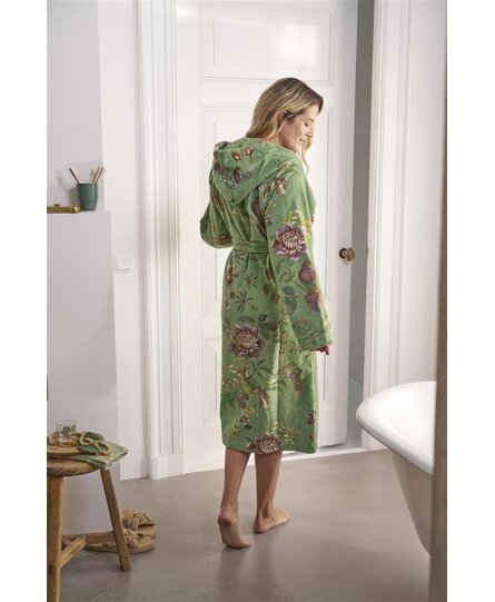 Pip Studio Secret Garden Bathrobe Green M