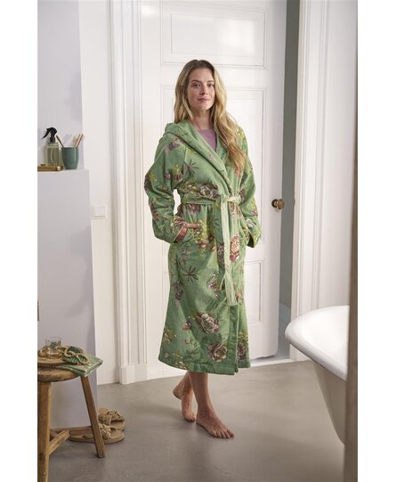 Pip Studio Secret Garden Bathrobe Green M