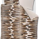 VT wonen VTwonen dekbedovertrek Botanic Stripe  Terra 200x200/220 cm