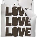 VT wonen VTwonen dekbedovertrek Bold Love  Naturel 140x200/220 cm