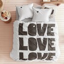 VT wonen VTwonen dekbedovertrek Bold Love  Naturel 200x200/220 cm
