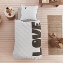 VT wonen VTwonen dekbedovertrek Bold Love  Naturel 200x200/220 cm