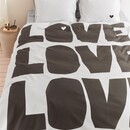 VT wonen VTwonen dekbedovertrek Bold Love  Naturel 200x200/220 cm