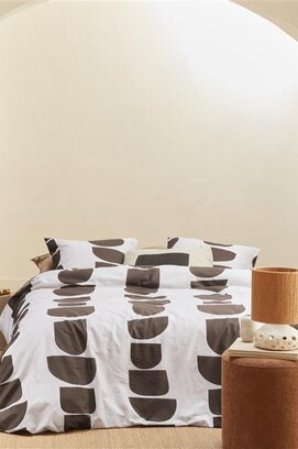 VTwonen dekbedovertrek Moons  Bruin 260x200/220 cm