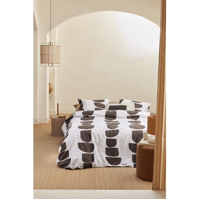 VTwonen dekbedovertrek Moons  Bruin 260x200/220 cm VTwonen dekbedovertrek Moons  Bruin 260x200/220 cm