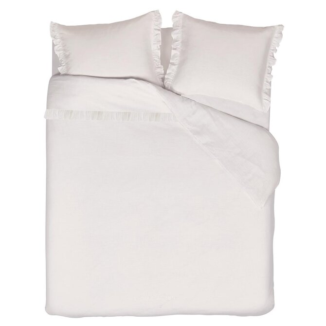 Riviera Maison Dekbedovertrek Calmness  Wit 240x200/220 cm Riviera Maison Dekbedovertrek Calmness  Wit 240x200/220 cm