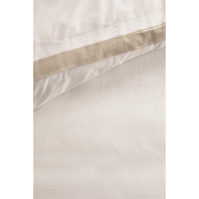 Riviera Maison Dekbedovertrek Ease  Wit 200x200/220 cm