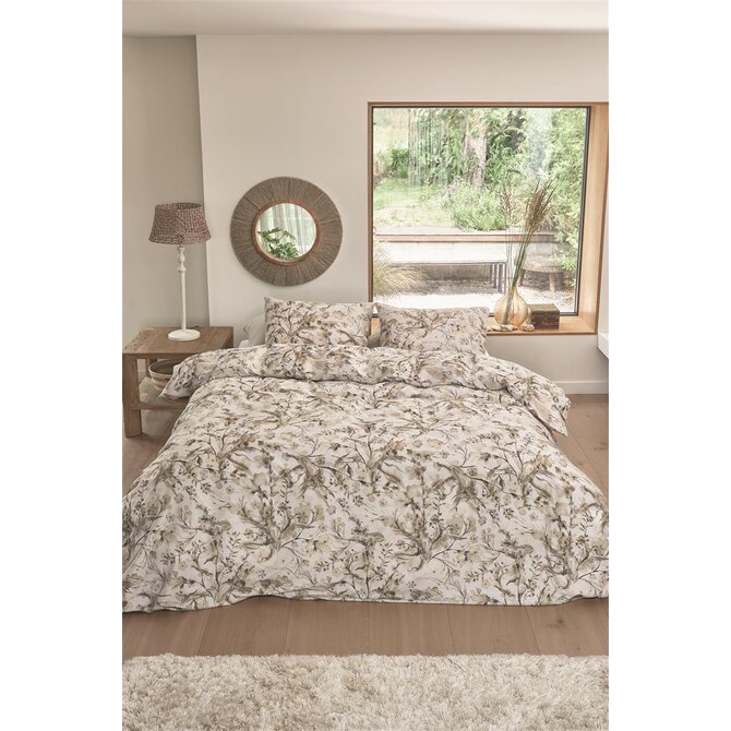Riviera Maison Kussensloop Blushing Blooms  Zand 60x70 cm