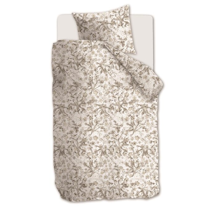 Riviera Maison Dekbedovertrek Blushing Blooms  Zand 200x200/220 cm