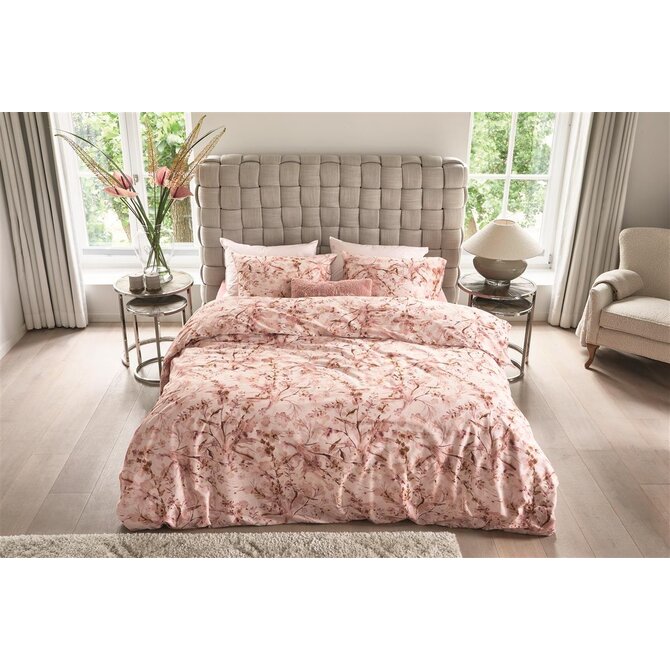 Riviera Maison Kussensloop Blushing Blooms  Roze 60x70 cm