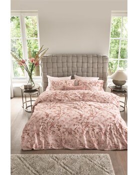 Riviera Maison Dekbedovertrek Blushing Blooms  Roze 140x200/220 cm