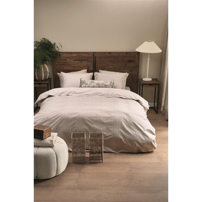 Riviera Maison Dekbedovertrek Bambu  Zand 140x200/220 cm Riviera Maison Dekbedovertrek Bambu  Zand 140x200/220 cm