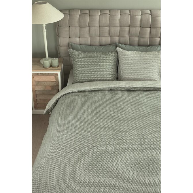 Riviera Maison Dekbedovertrek Bambu  Grijsgroen 260x200/220 cm