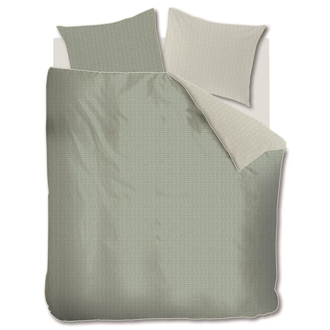 Riviera Maison Dekbedovertrek Bambu  Grijsgroen 200x200/220 cm