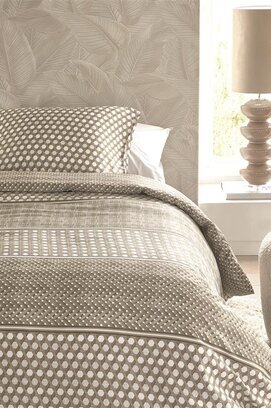 Riviera Maison Dekbedovertrek Rattana  Naturel 140x200/220 cm