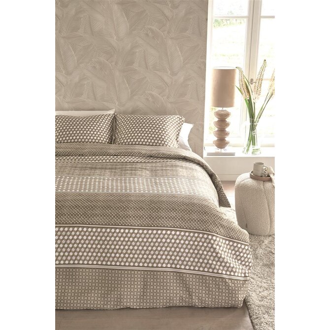 Riviera Maison Dekbedovertrek Rattana  Naturel 140x200/220 cm Riviera Maison Dekbedovertrek Rattana  Naturel 140x200/220 cm