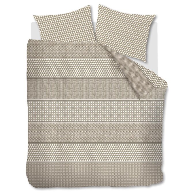 Riviera Maison Dekbedovertrek Rattana  Naturel 140x200/220 cm Riviera Maison Dekbedovertrek Rattana  Naturel 140x200/220 cm