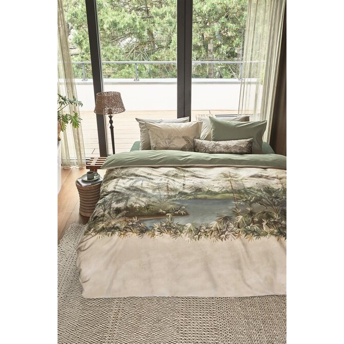 Riviera Maison Dekbedovertrek Oasia  Zand 140x200/220 cm