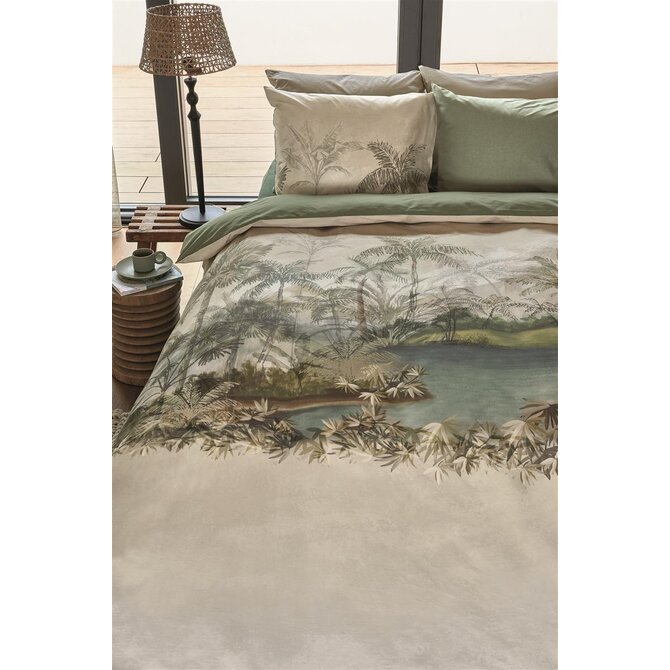 Riviera Maison Dekbedovertrek Oasia  Zand 140x200/220 cm