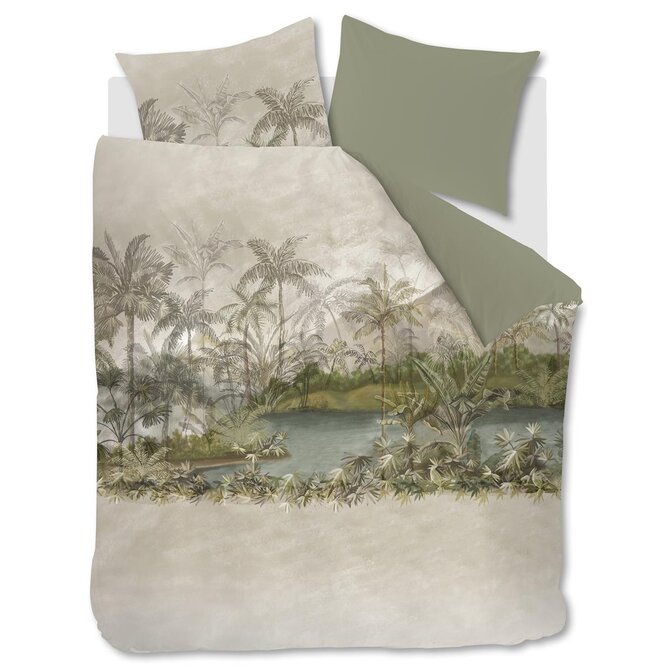 Riviera Maison Dekbedovertrek Oasia  Zand 140x200/220 cm