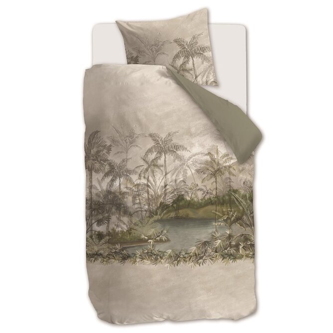 Riviera Maison Dekbedovertrek Oasia  Zand 140x200/220 cm