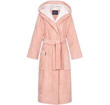 Morgenstern damesbadjas met capuchon Geena 2 oudroze Maat L