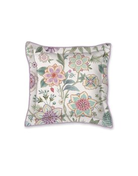 Pip Studio Viva Las Flores Square Cushion White 45x45 cm