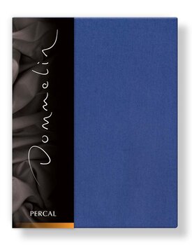 Dommelin Hoeslaken Uni Percal 200TC 576 Jeansblauw 90x200/30