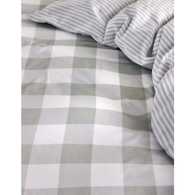 Essenza Chess Kussensloop Dusty green 60x70