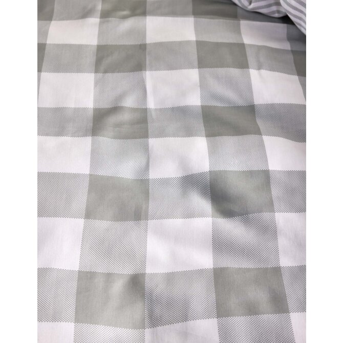 Essenza Chess Dekbedovertrek Dusty green 260x200/220