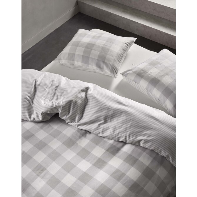 Essenza Chess Kussensloop Grey 60x70 Essenza Chess Kussensloop Grey 60x70