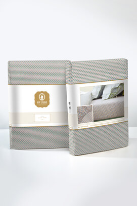 Pip Studio Hoeslaken Mi Vida Blue 90x200 cm Hoekhoogte 25 cm