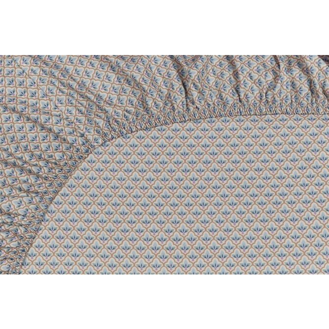 Pip Studio Hoeslaken Mi Vida Blue 100x200 cm Hoekhoogte 25 cm