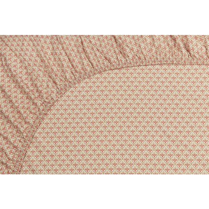 Pip Studio Hoeslaken Mi Vida Light Pink 90x200 cm Hoekhoogte 25 cm