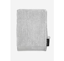 Marc O'Polo Timeless Tone Stripe Washandje Grey/White 16x22