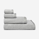Marc O'Polo Marc O'Polo Timeless Tone Stripe Washandje Grey/White 16x22