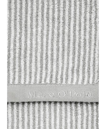 Marc O'Polo Timeless Tone Stripe Gastendoek Grey/White 30x50