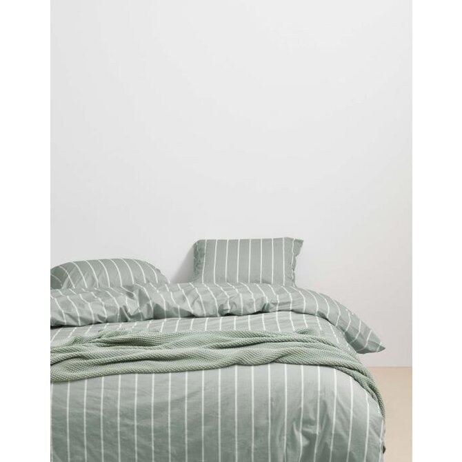 Marc O'Polo Torsken Dekbedovertrek Smoke green 200x200x220