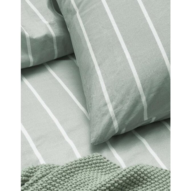 Marc O'Polo Torsken Dekbedovertrek Smoke green 140x200/220