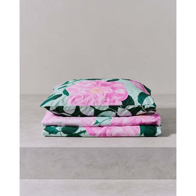 Covers & Co Bloom with a view Dekbedovertrek Misty green 200x200/220 Covers & Co Bloom with a view Dekbedovertrek Misty green 200x200/220