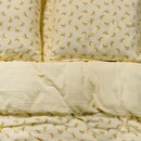 Essenza Covers & Co Lily melody Dekbedovertrek Lemon yellow 240x200/220