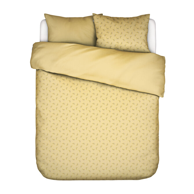 Covers & Co Lily melody Dekbedovertrek Lemon yellow 200x200/220 Covers & Co Lily melody Dekbedovertrek Lemon yellow 200x200/220