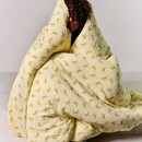 Essenza Covers & Co Lily melody Dekbedovertrek Lemon yellow 200x200/220