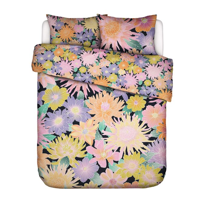 Covers & Co Flower fling Dekbedovertrek Black 240x200/220 Covers & Co Flower fling Dekbedovertrek Black 240x200/220