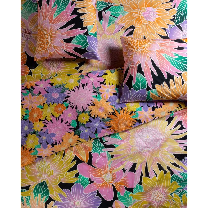 Covers & Co Flower fling Dekbedovertrek Black 140x200/220