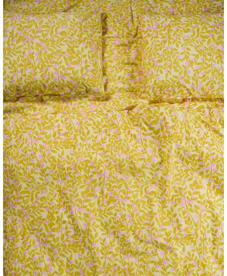 Covers & Co Petite berry Dekbedovertrek Lemon yellow 200x200/220